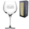 Engraved Gin Cocktail Glass with Top Class Teacher Design