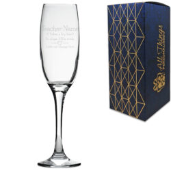 Engraved Champagne Flute A Big Heart shapes Little Minds Design