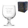 Engraved 8.75oz Short Stemmed Amelia Wine