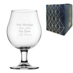 Engraved 16.75oz Draft Stemmed Beer Glass
