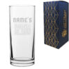 Personalised Engraved Vodka Hiball Glass with 'Name's Vodka Glass' Design