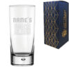 Personalised Engraved Vodka Bubble Hiball with 'Name's Vodka Glass' Design