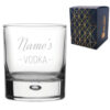 Personalised Engraved Novelty Vodka Bubble Tumbler with 'Name's Vodka' Design