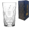 Personalised Engraved Vodka Keops Hiball with 'Name's Vodka Glass and Mixer' Design