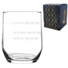 Personalised Engraved Sude Whisky Glass with 'Name's Measure' Design, Customise with Any Name