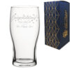 Personalised Engraved Pint Glass with 'Congratulations You Did It' Design, Personalise with Any Name or Message