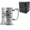 Personalised Engraved Graduation Steel Tankard with 'One Degree Hotter' Design, Personalise with Any Name or Message
