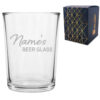 Personalised Engraved Islington Pint Glass, Name's Beer Glass Design, Custom Name, Gift Box Included