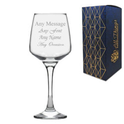 Engraved 14oz Tallo Red Wine Glass