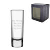 Engraved Tall Vodka Shot Glass, 2oz/59ml, Any Message