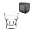 Engraved American Style Juice 5oz/147ml, Casablanca Glass, Any Message