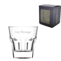 Engraved American Style Juice 5oz/147ml, Casablanca Glass, Any Message