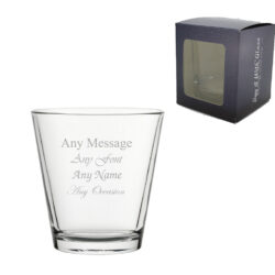 Engraved City Water Glass 8.75oz/258ml, Any Message