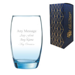 Engraved Salto Ice Blue Hiball, 11.8oz/350ml, Any Message