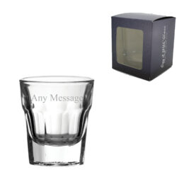 Engraved 1.25oz/36.9ml Casablanca Shot Glass, Any Message for Any Occasion