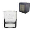 Engraved 7.75oz/229ml Side Whisky Glass, Any Message for Any Occasion