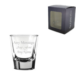 Engraved 1.5oz/44ml American Shot Glass, Any Message for Any Occasion