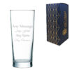 Engraved Primeur Beer 10oz/285ml Glass, Any Message, Any Occasion