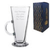 Engraved Columbia Latte 13oz/384ml Glass, Any Message