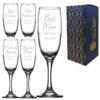 Engraved Wedding Champagne Wedding Guest, Any Text, 7.5oz, Handwritten Font