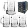 Engraved Wedding Guest Tankard, Grooms Man or Any Text, 16oz, Handwritten Font
