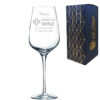 Engraved Wine Glass, Personalised Prescription For Wine Design