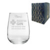Engraved Gin and Tonic Glass, Personalised Prescription For Gin Design