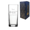 Engraved Rum Glass, Personalised Prescription For Rum Design