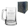 Engraved Beer Glass, Personalised Prescription For Beer Design