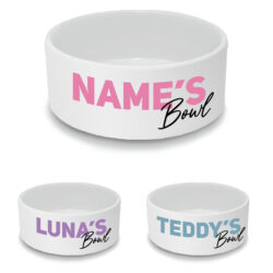Personalised Cat Bowl with Name's Bowl Design