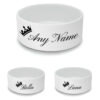 Personalised Cat Bowl with Royal Crown Design