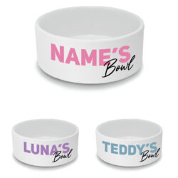 Personalised Pet Bowl with Name's Bowl Design