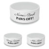 Personalised Pet Bowl with Paws Off! Design