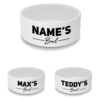 Personalised Pet Bowl with Name's Bowl Black Design