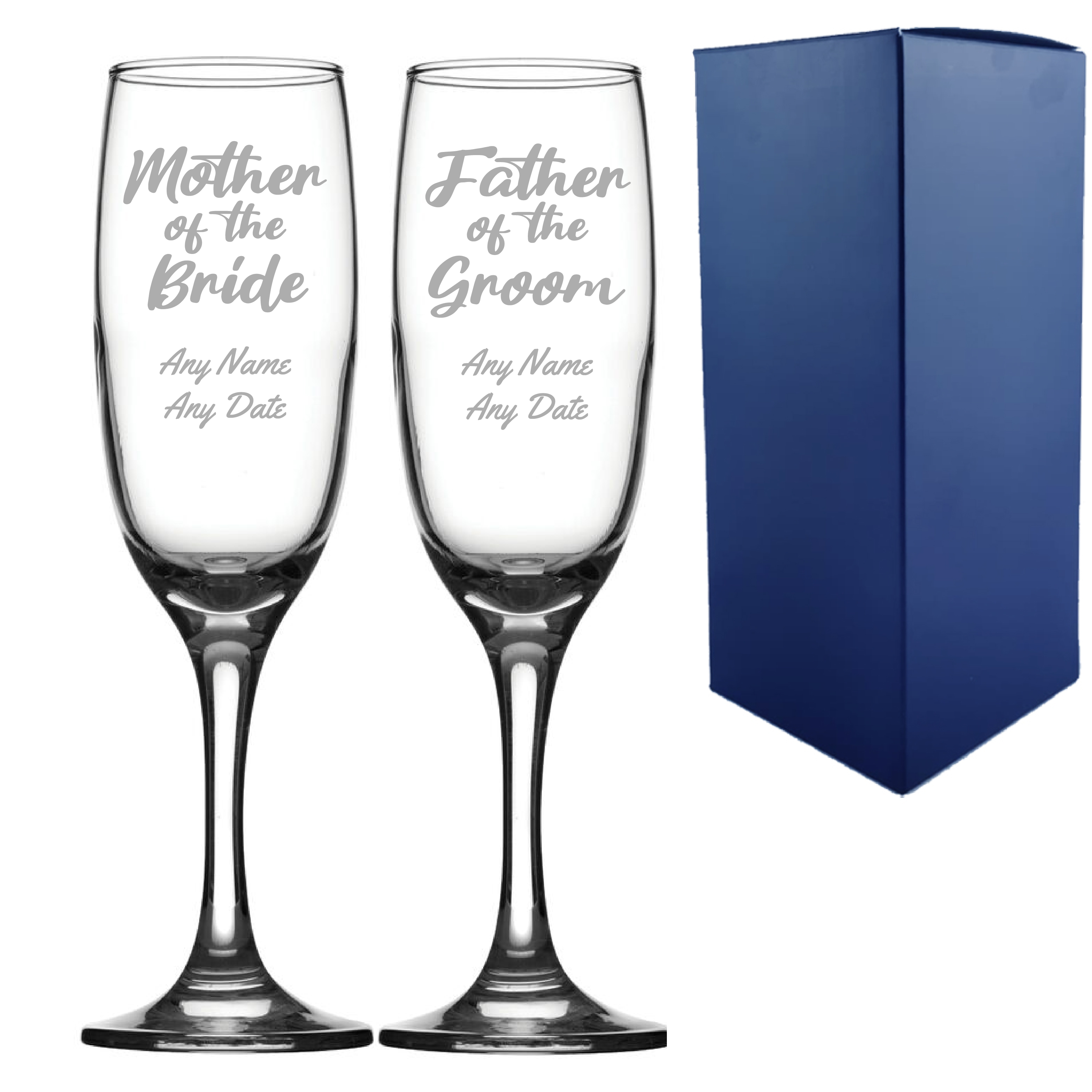 Personalized Mother of the Bride or Groom Wine Glass